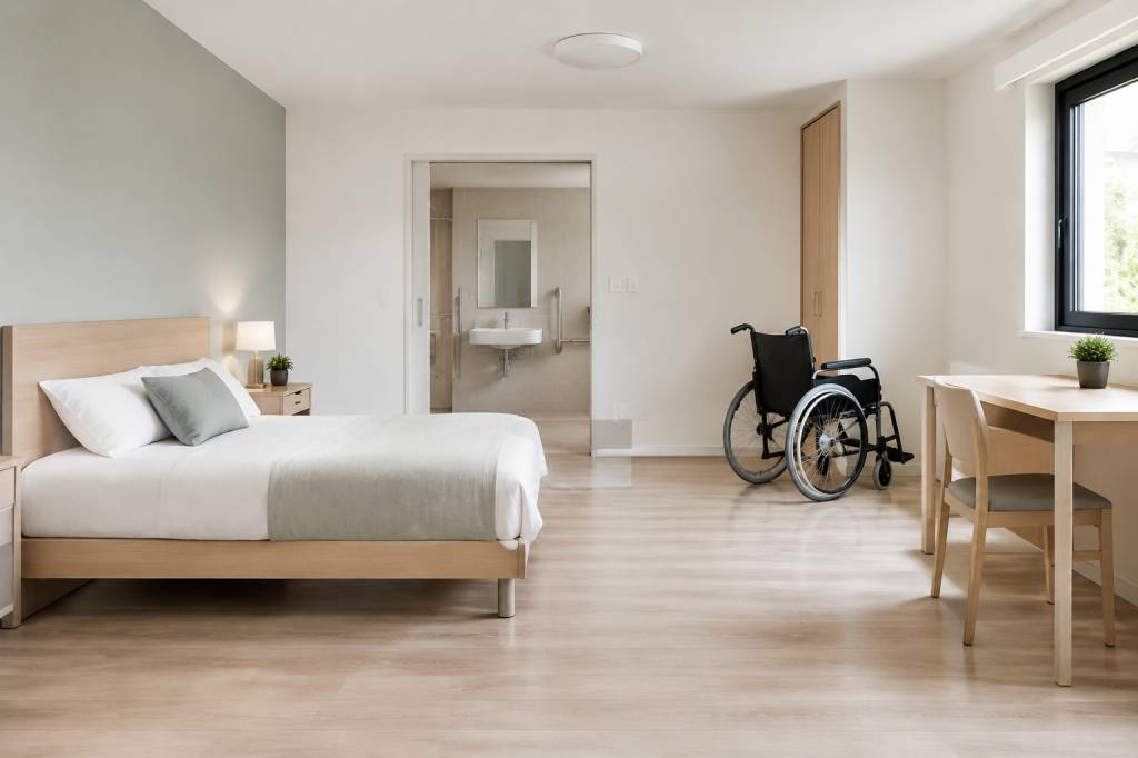 Chambre PMR : dimensions réglementaires et aménagements adaptés