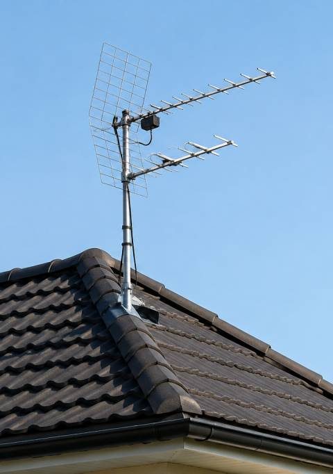 Antenne TV : installation et prix selon la configuration de la toiture