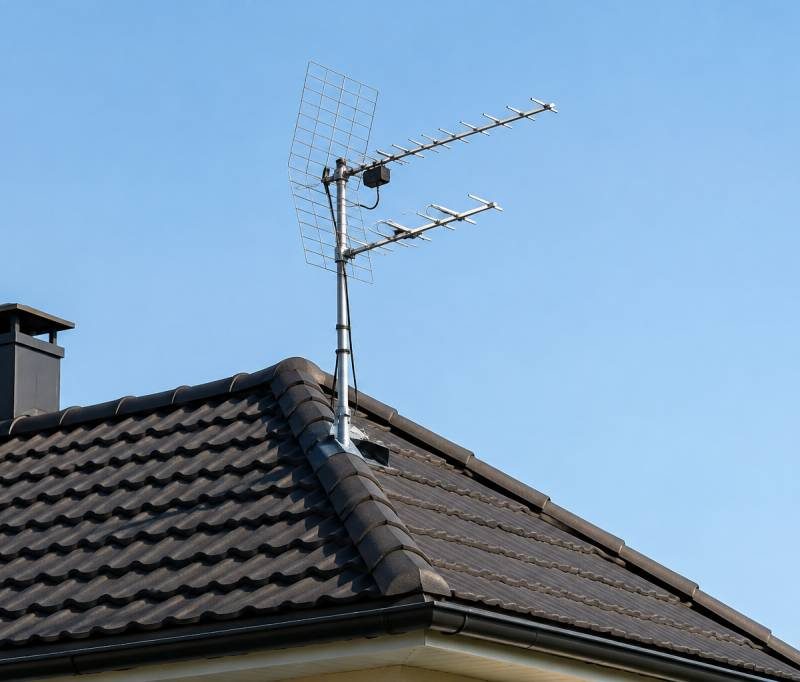 Antenne TV : installation et prix selon la configuration de la toiture
